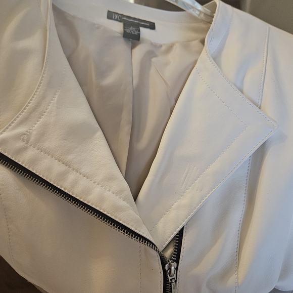 INC Faux Leather Jacket, large - Picture 8 of 16